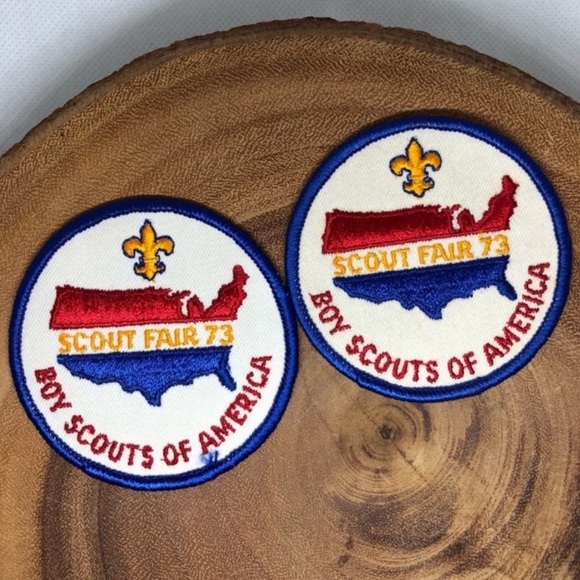 Lot of 2 Boy Scouts of America Scout Fair 1973 Patches - Picture 2 of 6